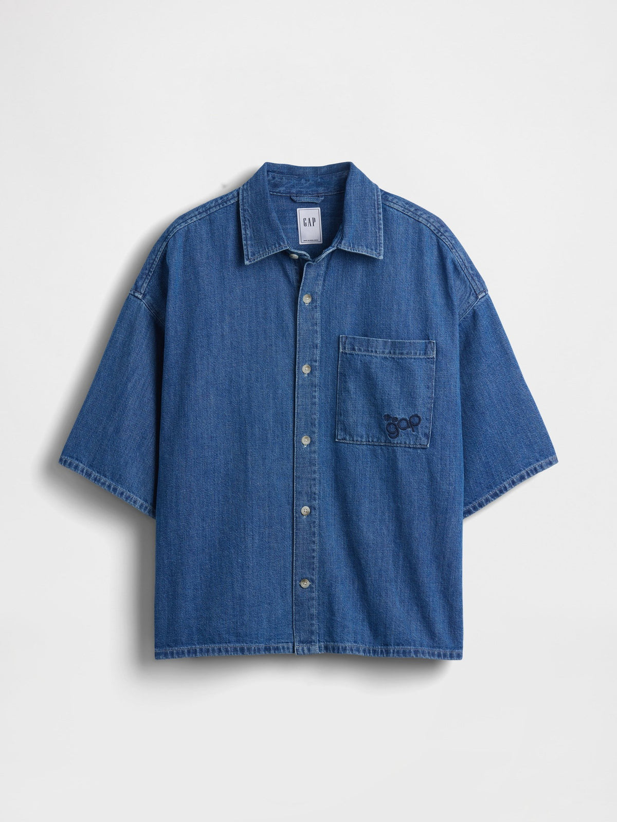 Mavi Denim Oversized Straight-hem Gömlek