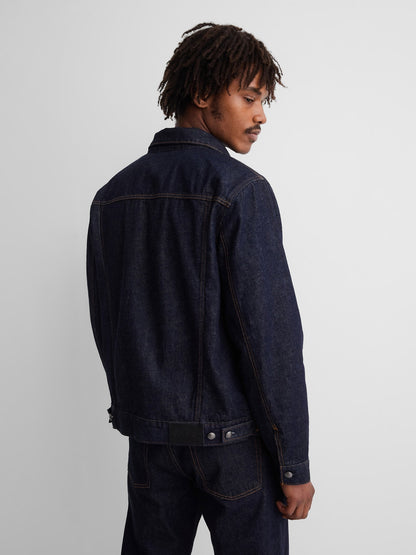 Koyu Mavi Gap × A.p.c. Astarlı Japanese Denim Ceket