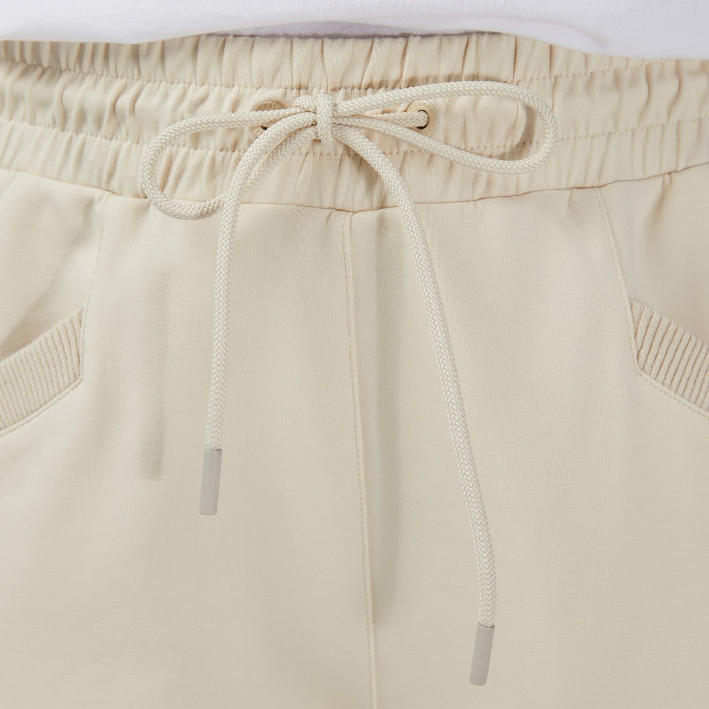 Lacoste Kadın Straight Fit Krem Eşofman Altı