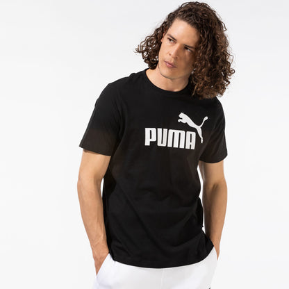 Puma Ess Logo Erkek Siyah T-shirt