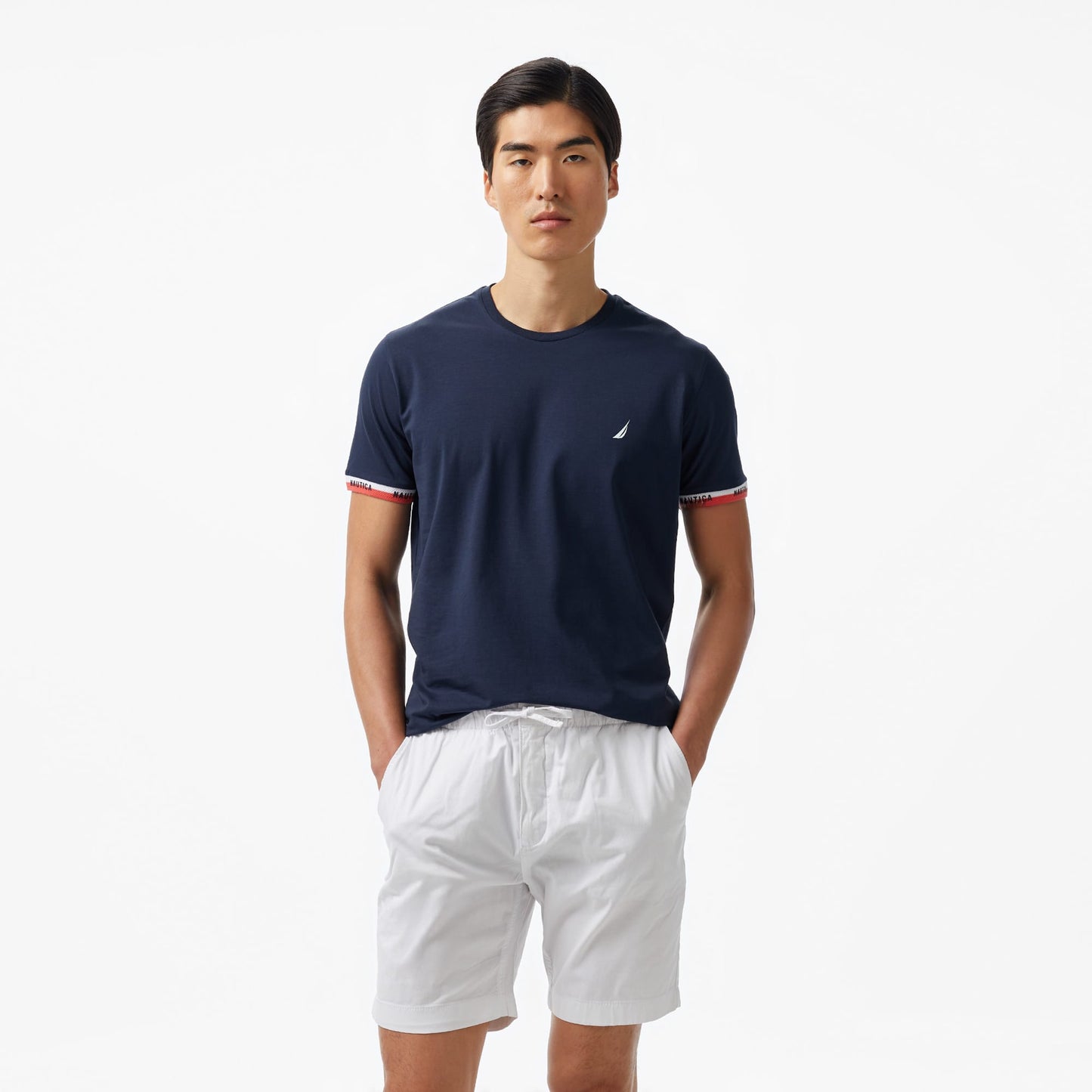 Nautica Erkek Lacivert Regular Fit T-shirt