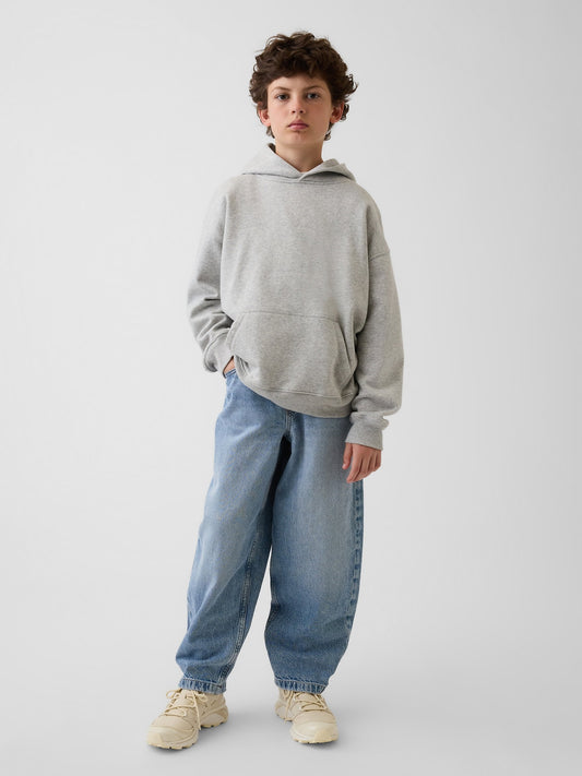 Açık Mavi Ultrasoft Easy Baggy Taper Jean Pantolon