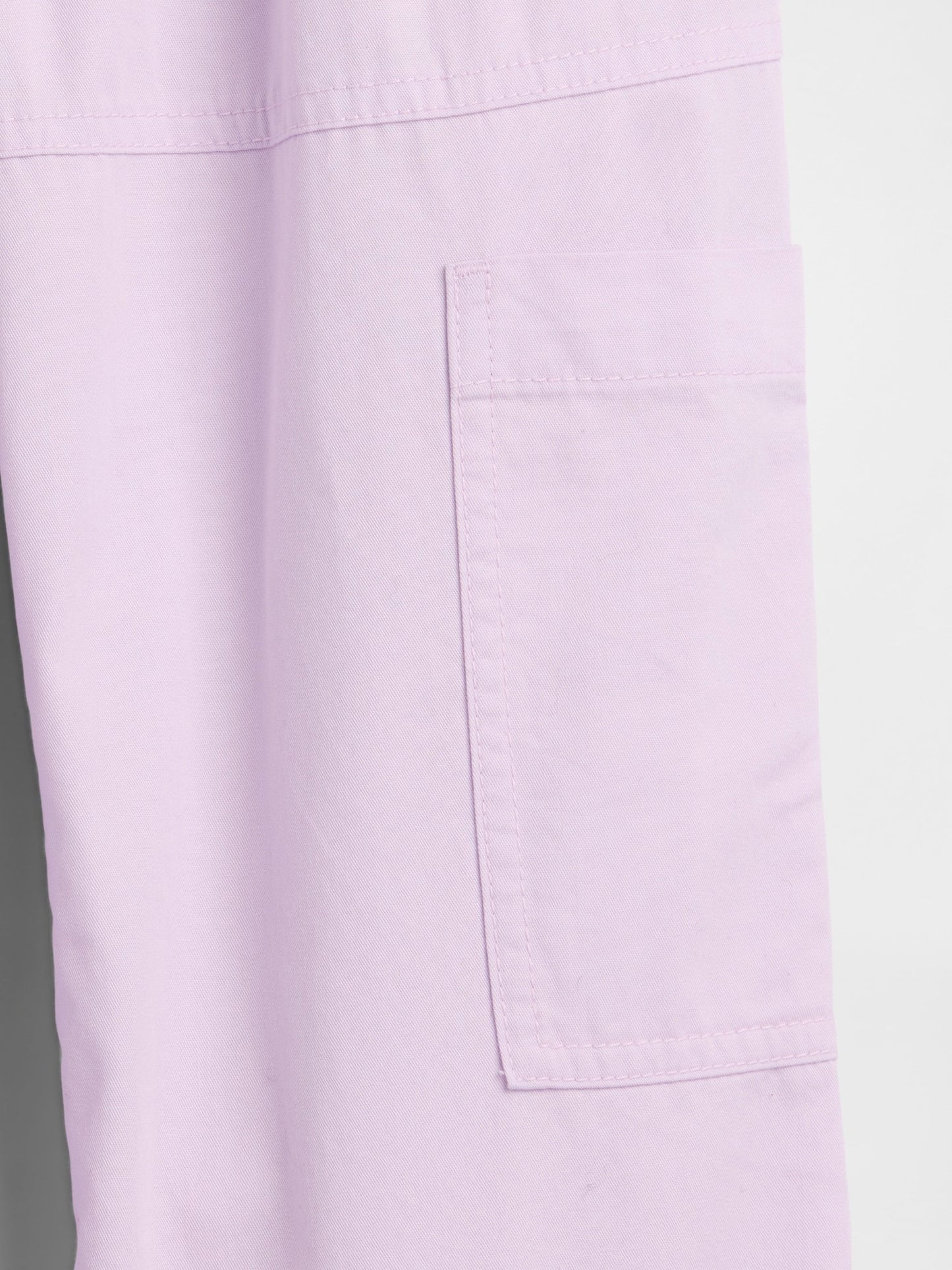 Lila Pull-on Relaxed Denim Kargo Pantolon