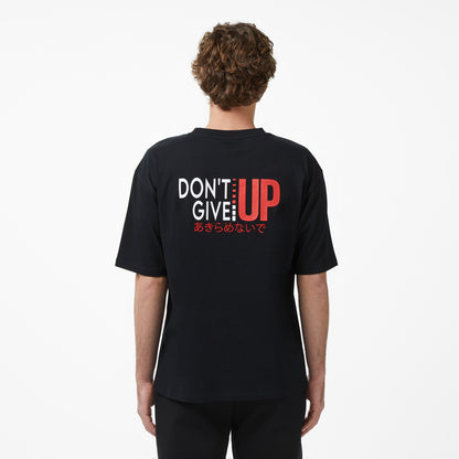 United4 Regular Fit Erkek Siyah T-shirt