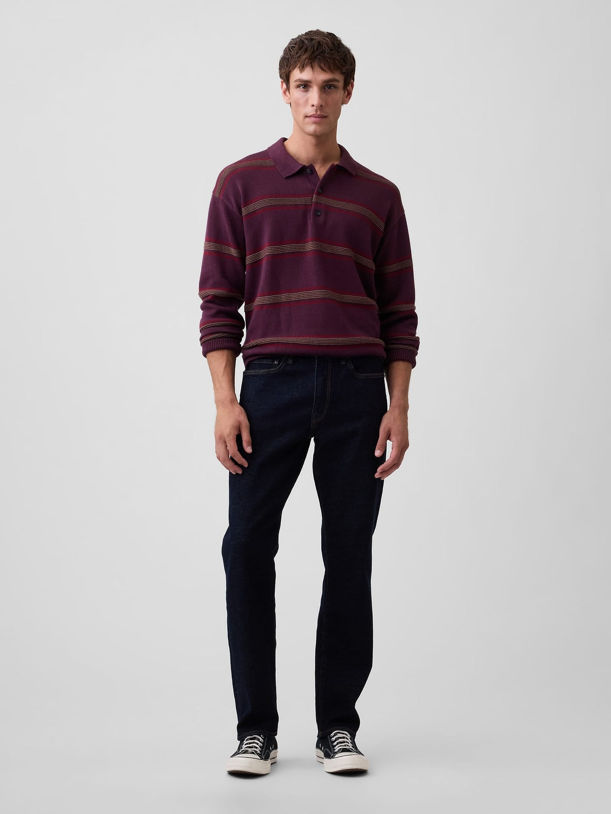 Bordo Relaxed Polo Kazak