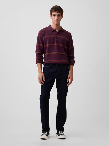 Bordo Relaxed Polo Kazak