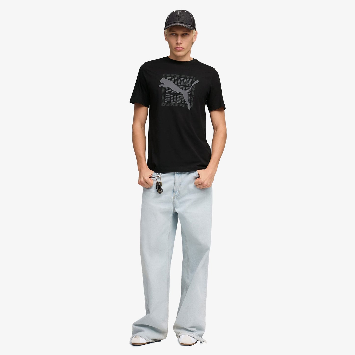 Puma Graphic Erkek Siyah T-shirt