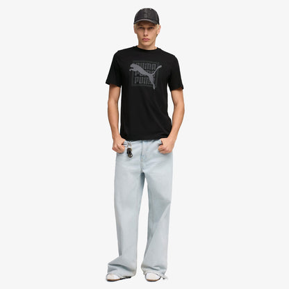 Puma Graphic Erkek Siyah T-shirt