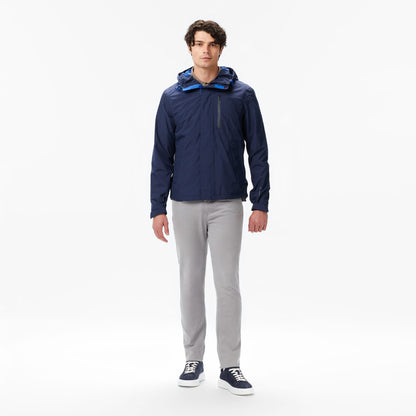 Nautica Erkek Lacivert Regular Fit Kapüşonlu Su Geçirmez Mont