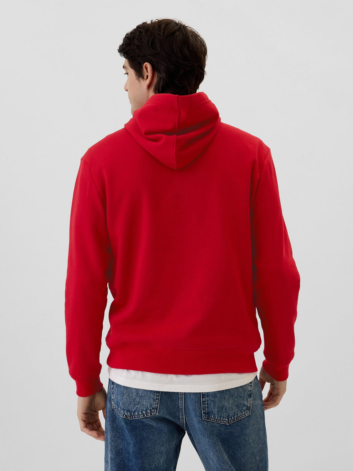 Kırmızı Gap Logo Relaxed Fleece Sweatshirt