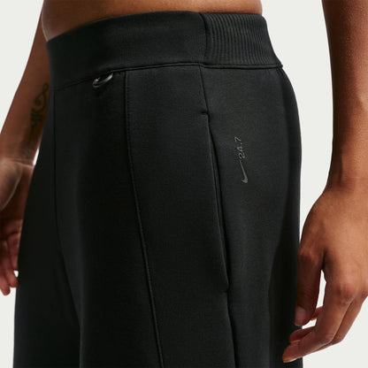 Nike Dri Fit 24.7 Impossibly Soft Wide Leg Kadın Siyah Eşofman Altı