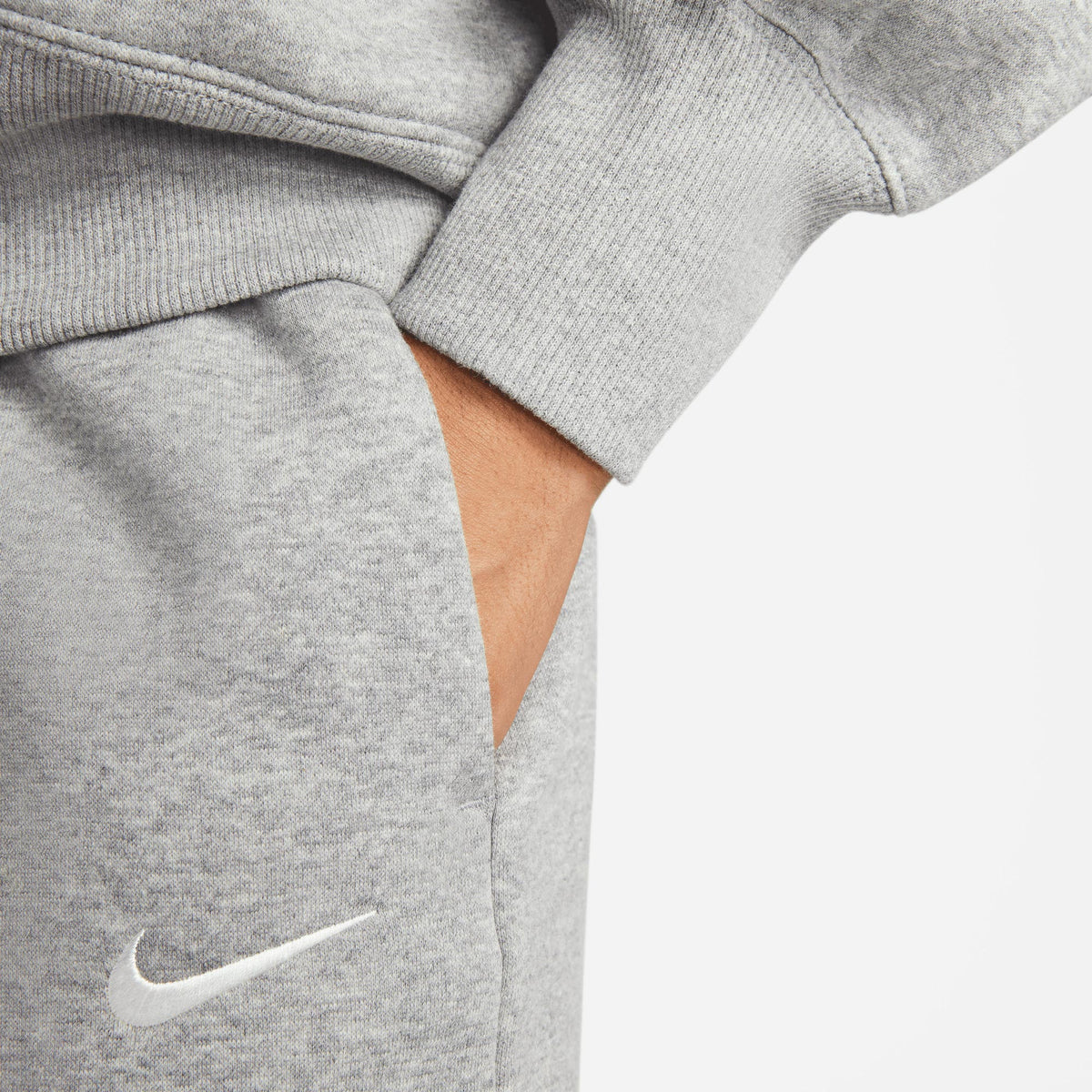 Nike Sportswear Phoenix Fleece Oversize Kadın Gri Hoodie