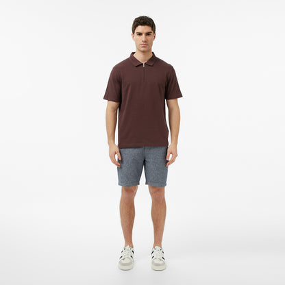 Nautica Erkek Kahverengi Regular Fit Çizgili Polo Yaka T-shirt