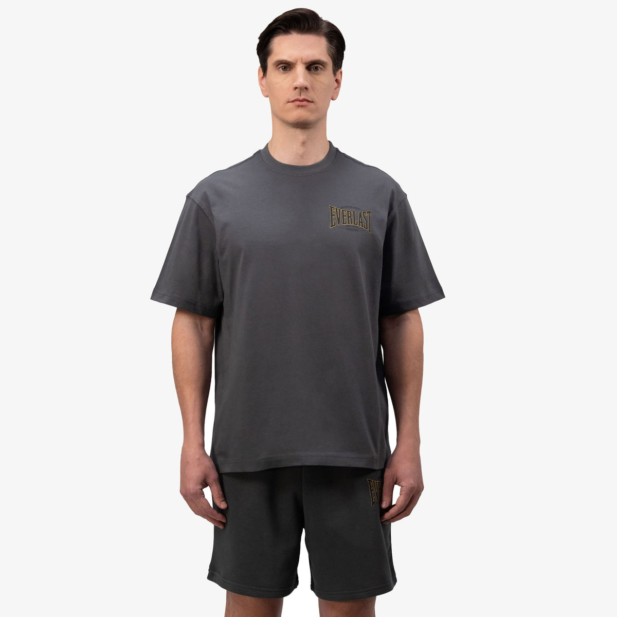 Everlast Authentic Boxing 2.0 Comfort Fit Gri Erkek T-shirt
