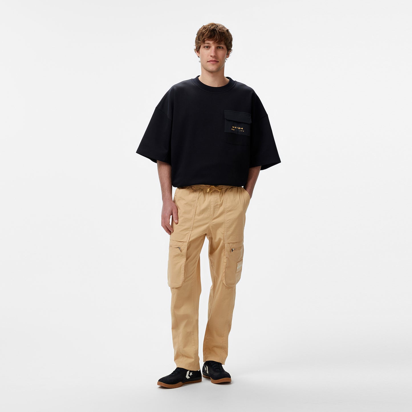United4 Oversize Erkek Kahverengi Pantolon