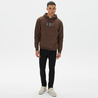 Huf Quake Conditions Erkek Kahverengi Hoodie