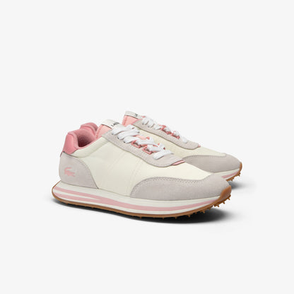 Lacoste L-spin Stripe Sole Kadın Bej Spor Ayakkabı