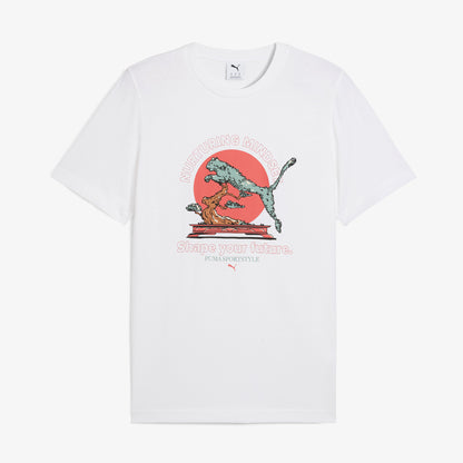 Puma Graphics Bonsai Erkek Beyaz T-shirt