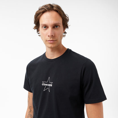 Converse Baskılı Erkek Siyah T-shirt