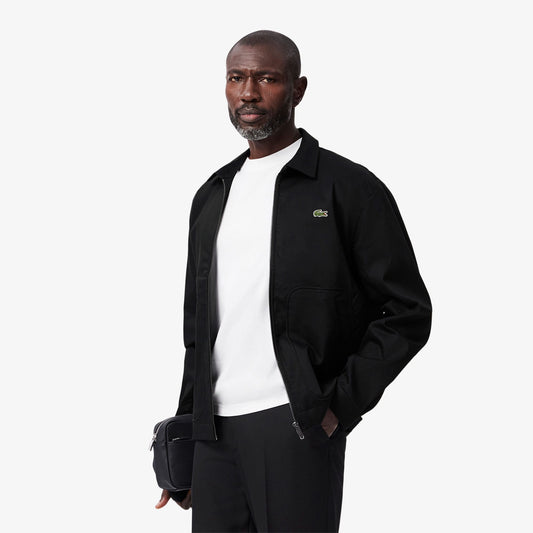 Lacoste Erkek Gömlek Yaka Siyah Ceket