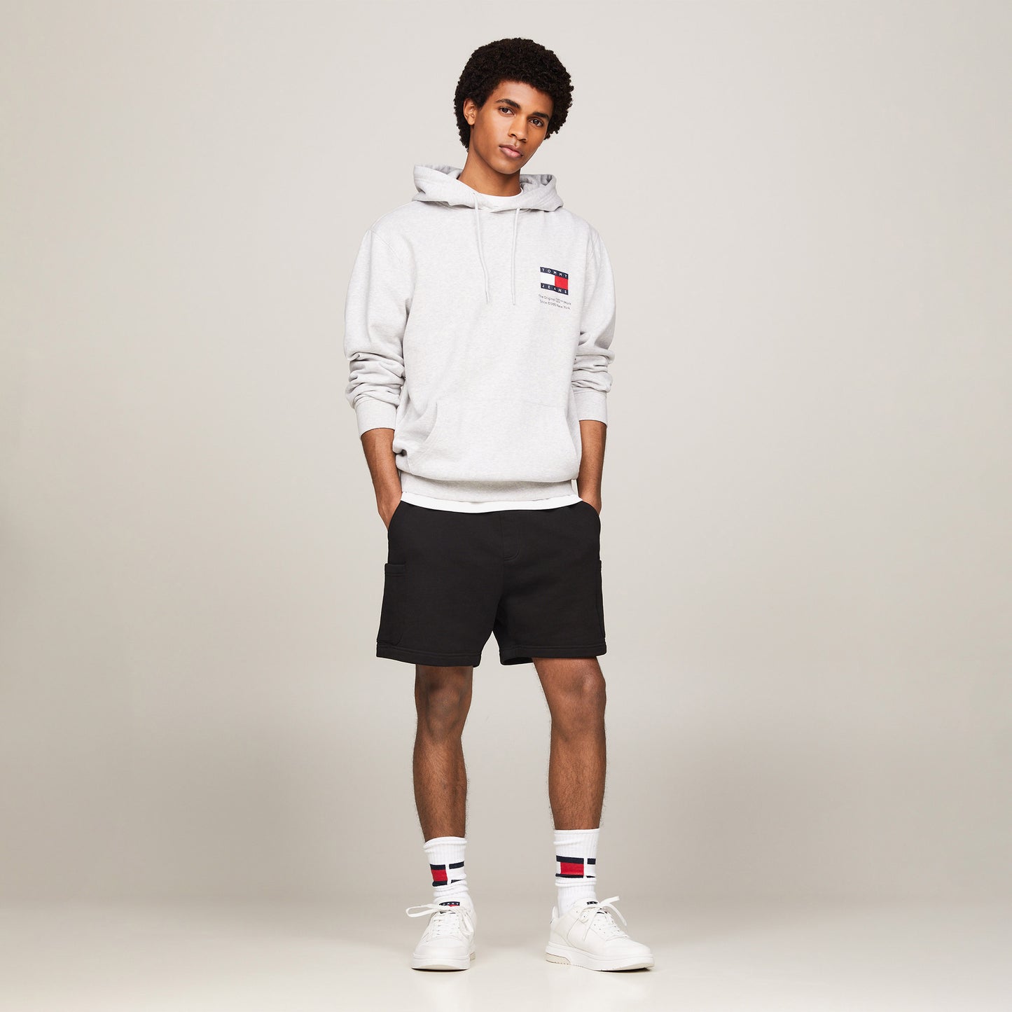 Tommy Hifiger Pamuklu Regular Fit Erkek Siyah Şort