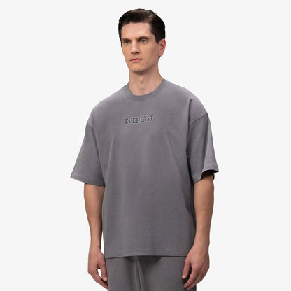 Everlast Giant Logo Oversize Koyu Gri Erkek T-shirt