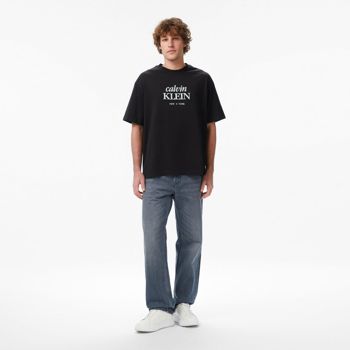 Calvin Klein 16s Diamond Grap Erkek Siyah T-shirt
