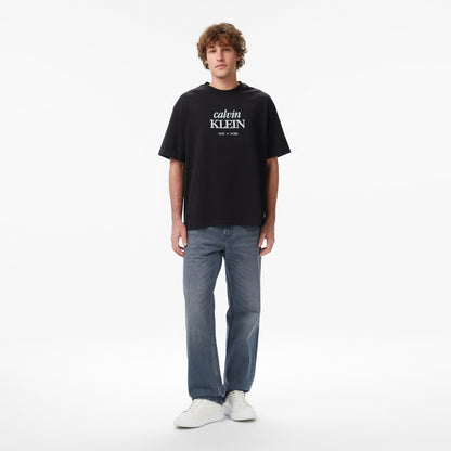 Calvin Klein 16s Diamond Grap Erkek Siyah T-shirt
