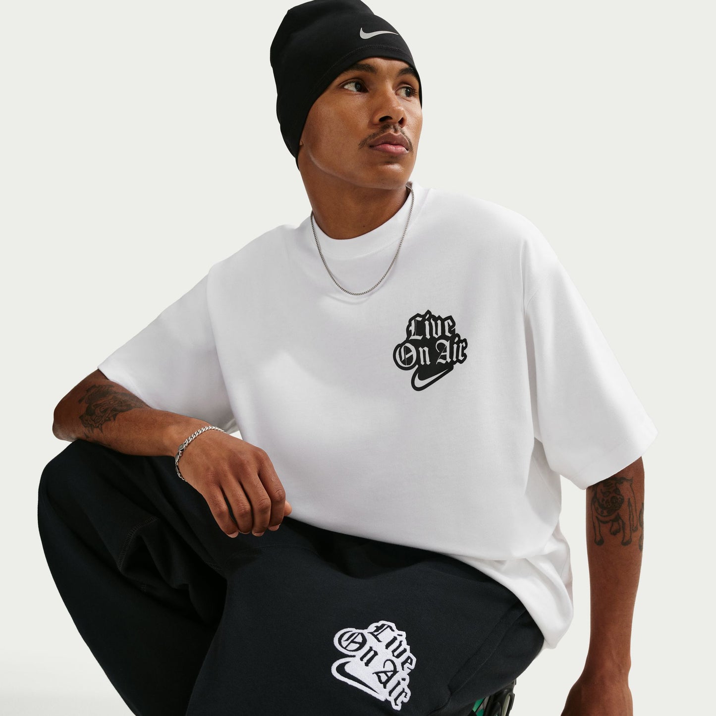 Nike Solo Swoosh Erkek Siyah Eşofman Altı