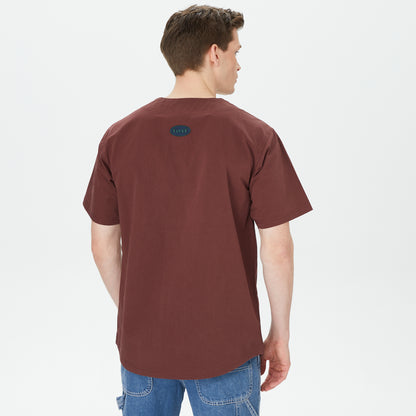 Huf Team Baseball Erkek Bordo Gömlek