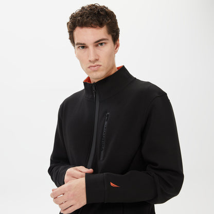 Nautica Erkek Siyah Standart Fit Dik Yakalı Sweatshirt