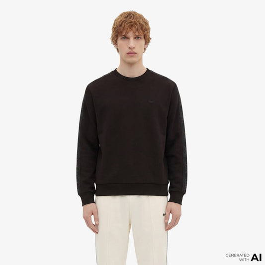 Lacoste Erkek Relaxed Fit Siyah Sweatshirt