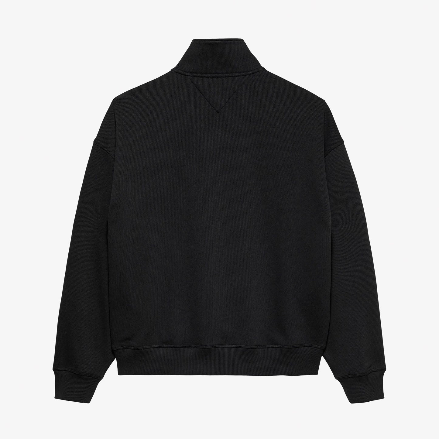 Tommy Hilfiger Jeans 90s Script Rib Fleece Erkek Siyah Sweatshirt