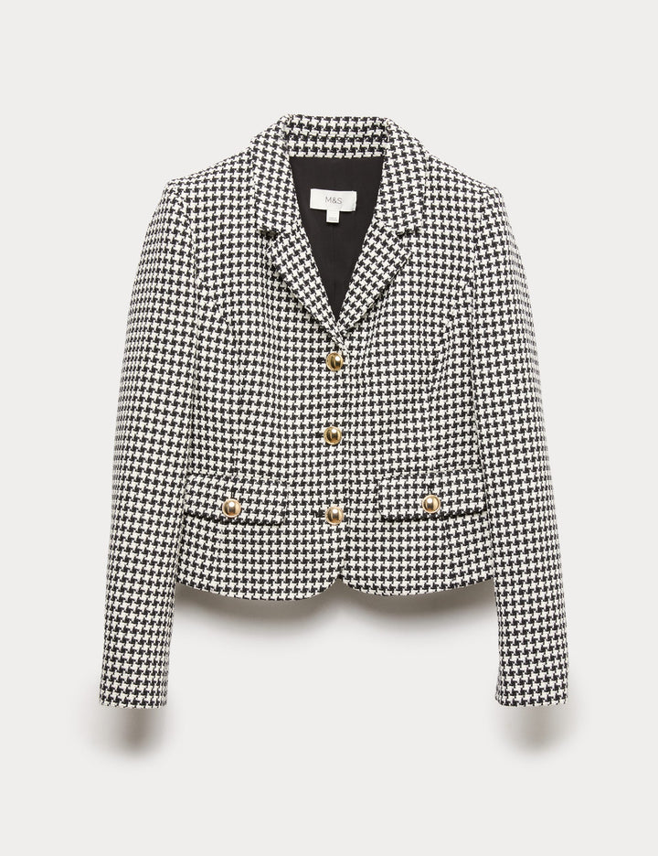 Pamuk Karışımlı Tweed Ceket