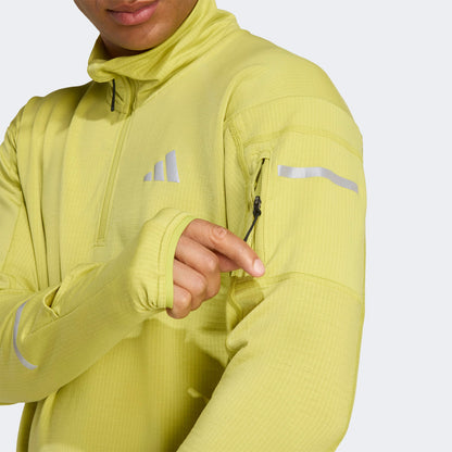 Adidas Adi365 Running Climawarm+ Erkek Yeşil Koşu Sweatshirt