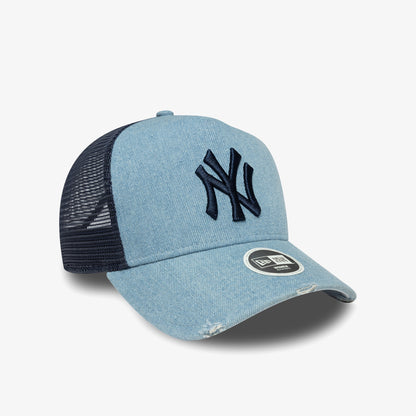 New Era Mlb League Essentials New York Yankees Kadın Mavi Şapka