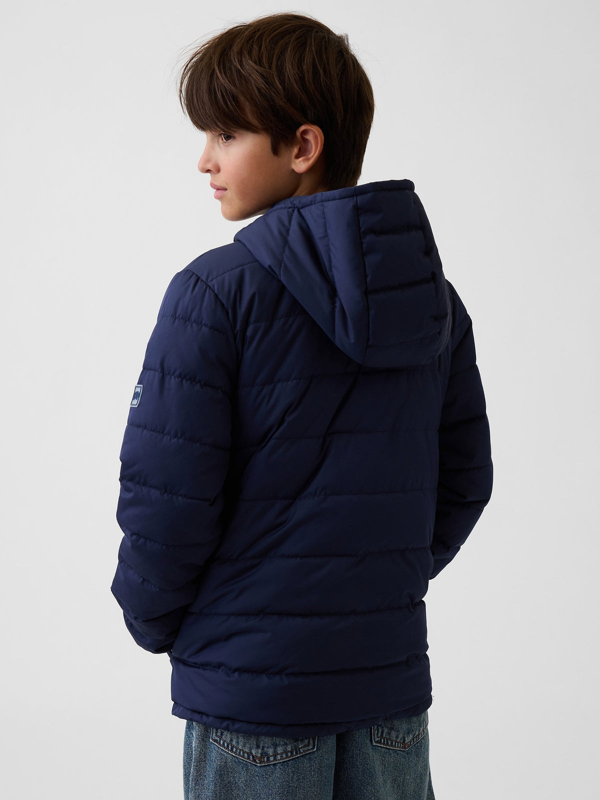 Lacivert Puffer Şişme Mont