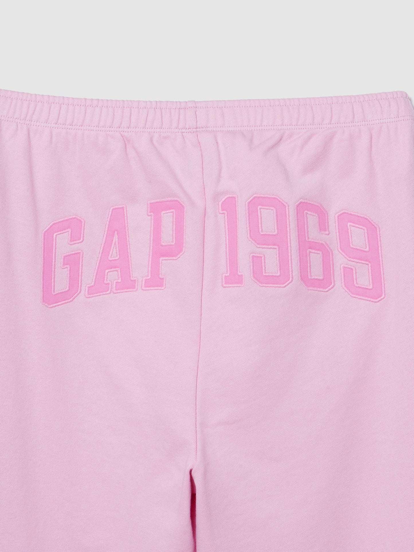Açık Pembe Fransız Havlu Kumaş 1969 Logo Baggy Eşofman Altı
