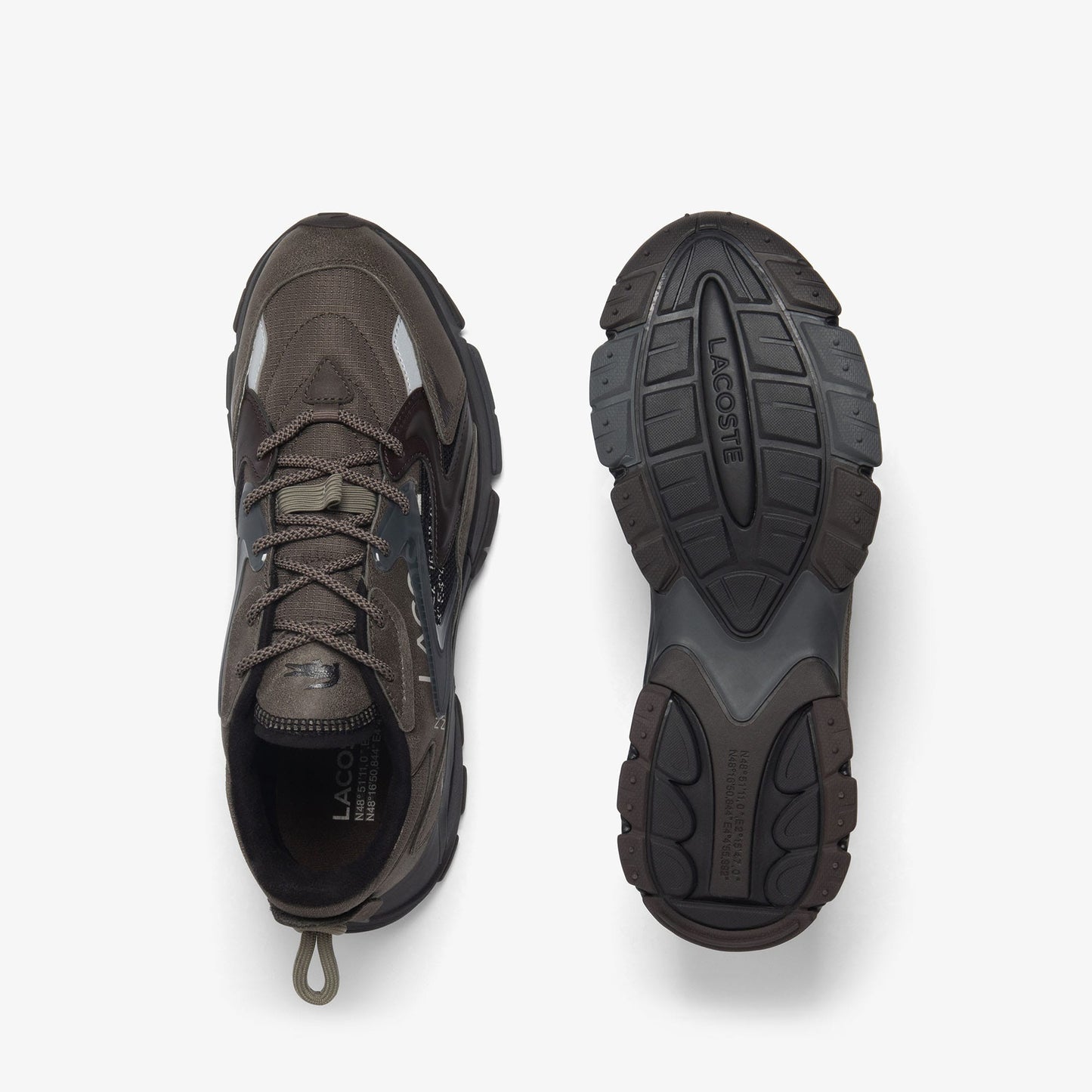 Lacoste L003 Neo Tech Erkek Koyu Kahverengi Spor Ayakkabı