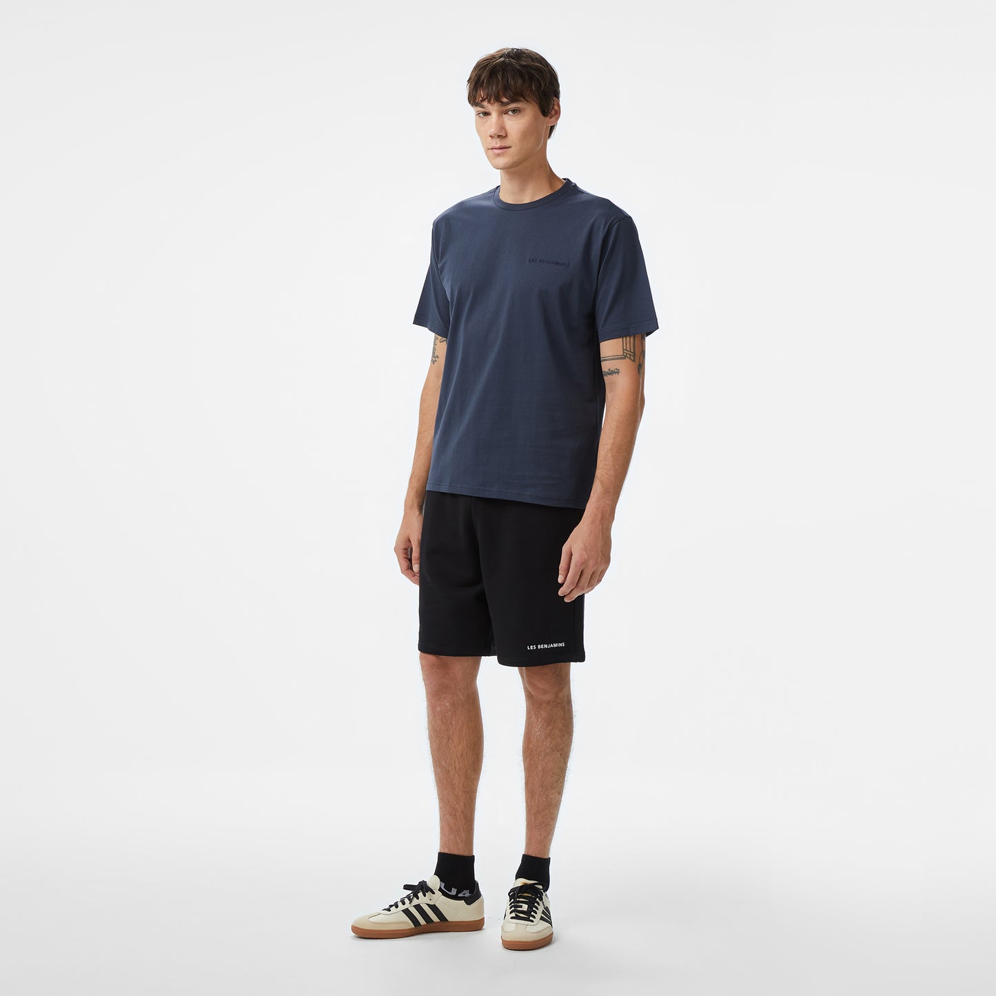 Les Benjamins Essentials Erkek Gri T-shirt