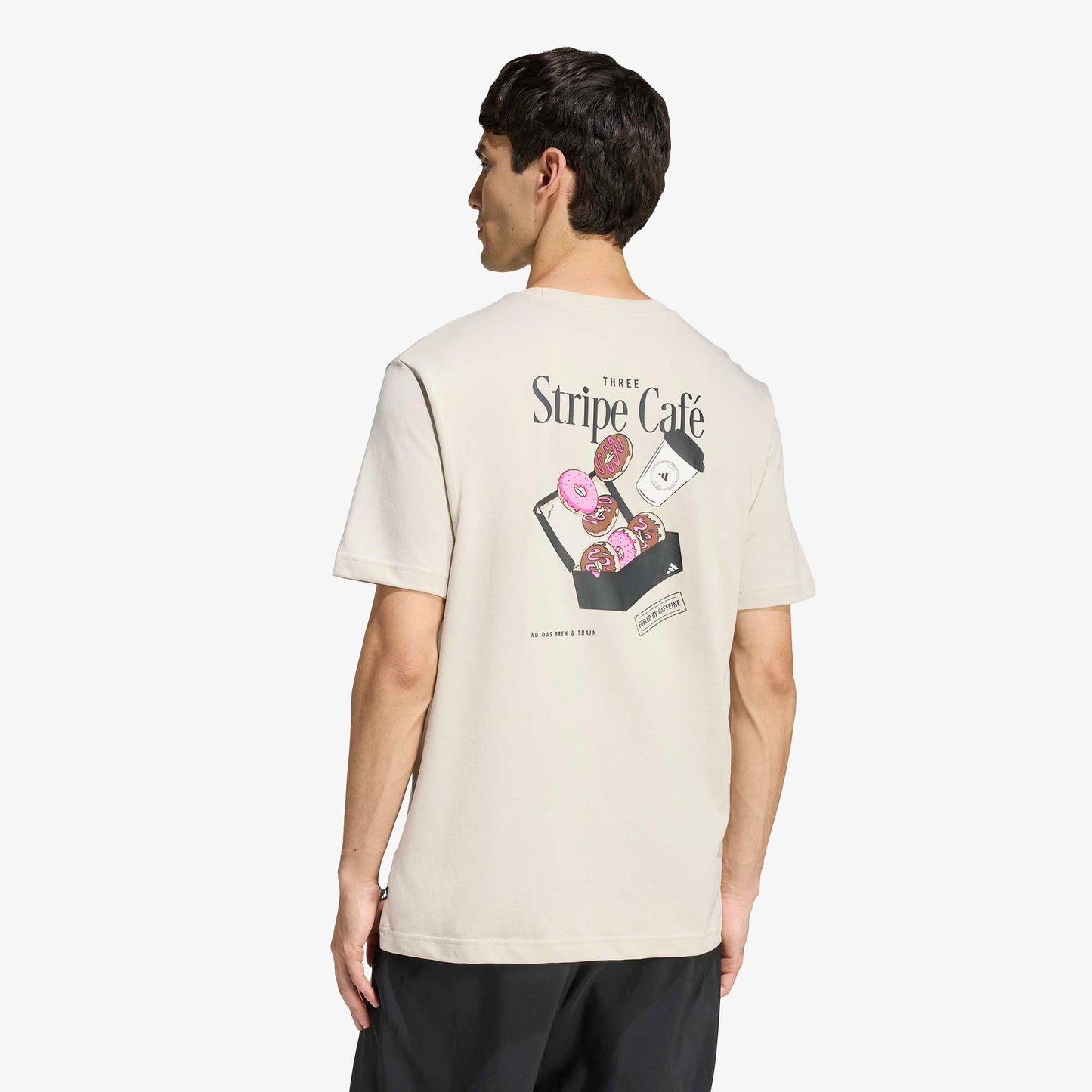 Adidas Donut Box Erkek Bej T-shirt