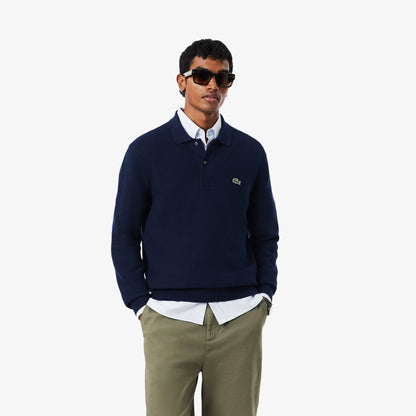 Lacoste Classic Fit Erkek Lacivert Kazak