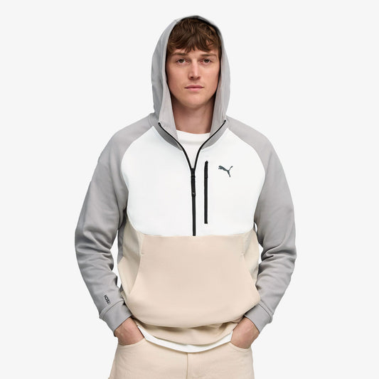 Puma Tech Half Zip Erkek Krem/gri Sweatshirt