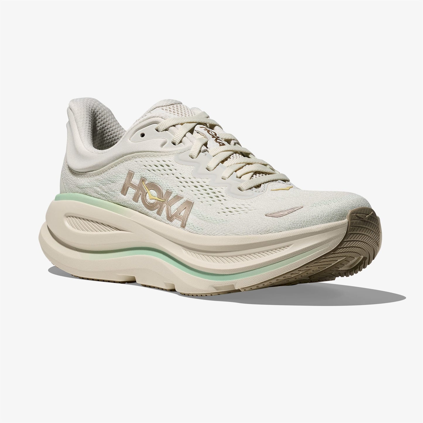 Hoka One Bondi 9 Kadın Bej Koşu Ayakkabısı