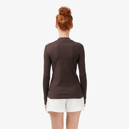Lacoste Regular Fit Kadın Kahverengi T-shirt