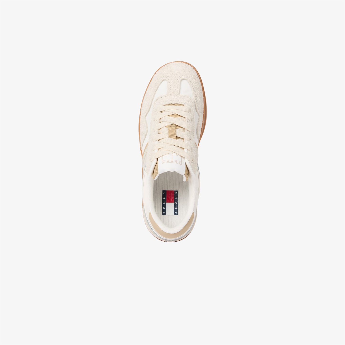 Tommy Hilfiger Greenwich Mix Media Kadın Bej Spor Ayakkabı