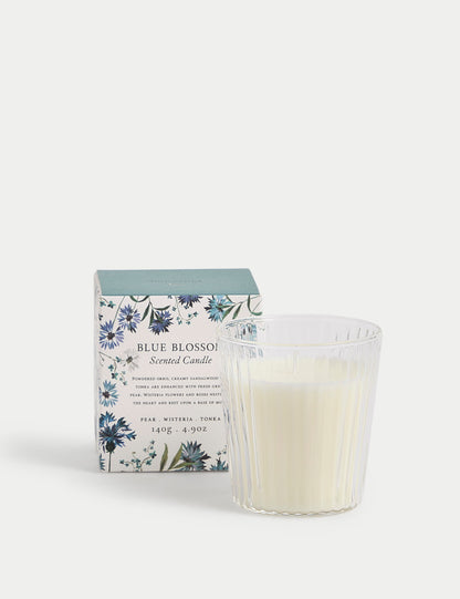 Blue Bloss Candle