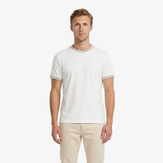 Nautica Erkek Beyaz Regular Fit T-shirt
