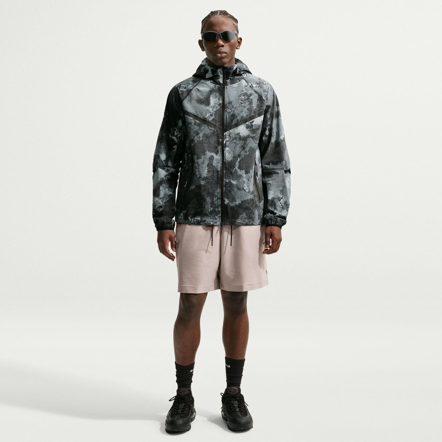 Nike Tech Woven Full Zip Erkek Siyah Sweatshirt