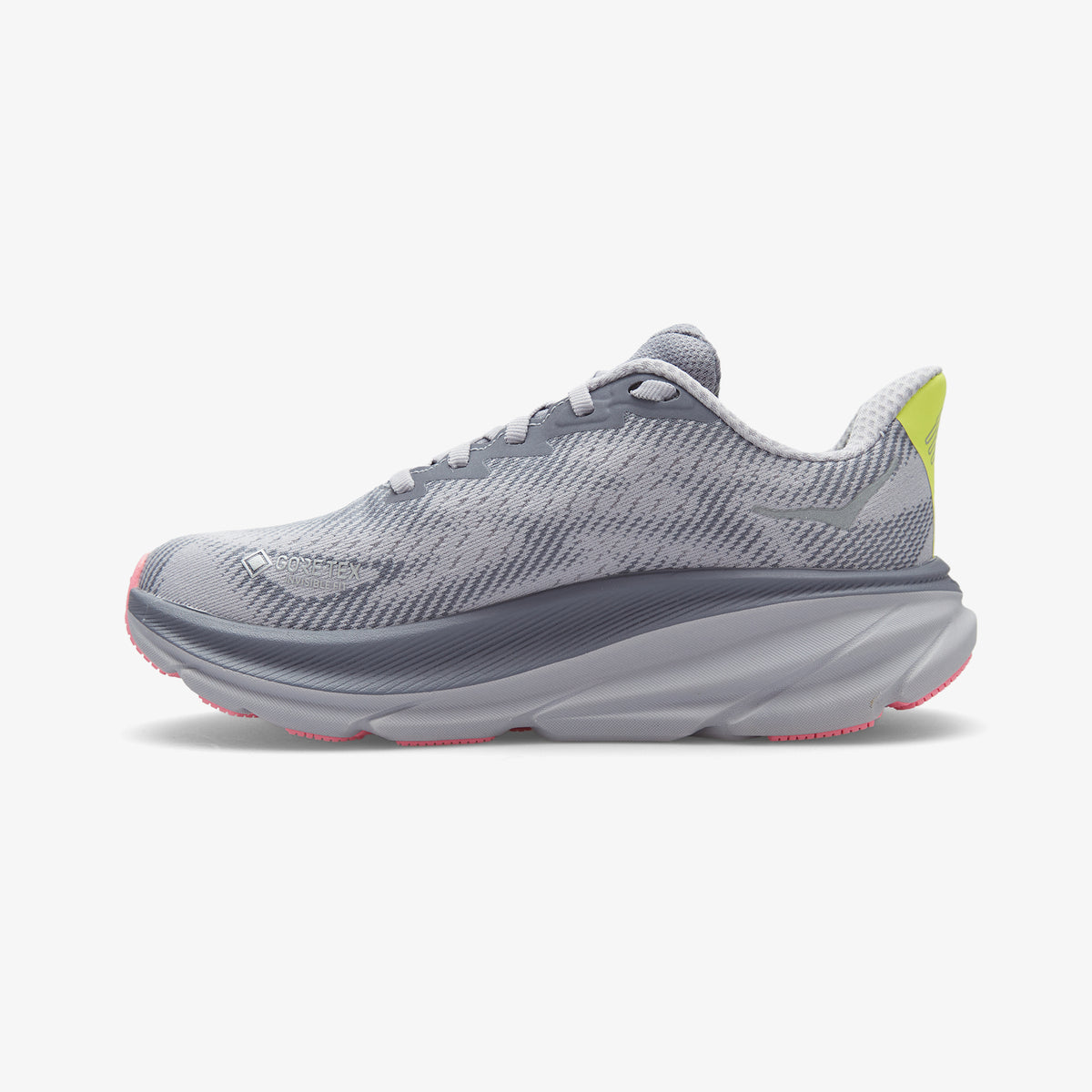 Hoka Clifton 9 Gore-tex Kadın Gri Yol Koşusu Ayakkabısı
